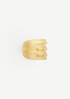KABE SHOP INC handcrafted mini claw hair clip in translucent cream Italian bio-acetate for all hair types