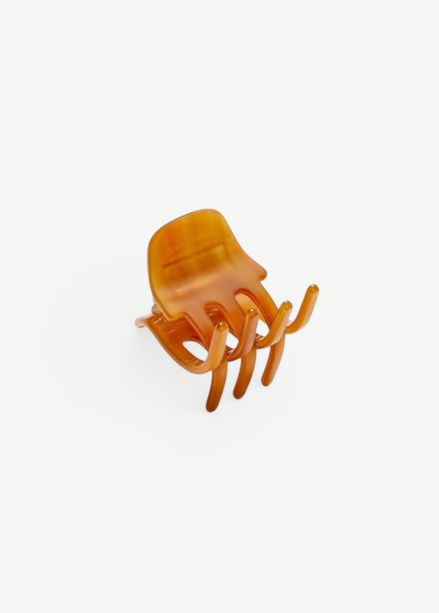 KABE SHOP INC amber mini claw hair clip made from Italian bio-acetate for secure styling