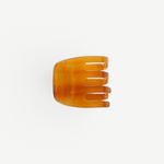 KABE SHOP INC handcrafted amber mini claw hair clip made from Italian bio-acetate for all hair types