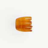 KABE SHOP INC handcrafted amber mini claw hair clip made from Italian bio-acetate for all hair types