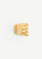KABE SHOP INC mini claw hair clip in a beige pearlescent Italian bio-acetate finish for all hair types.