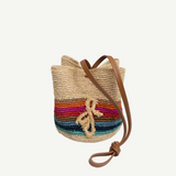 Striped Pouch Bag