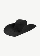 KABE SHOP INC black denim cowboy hat with a structured silhouette and subtle logo detail on the brim