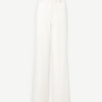 KABE SHOP INC Grayson Pant in cream featuring a relaxed wide-leg silhouette and a clean tailored waistband.