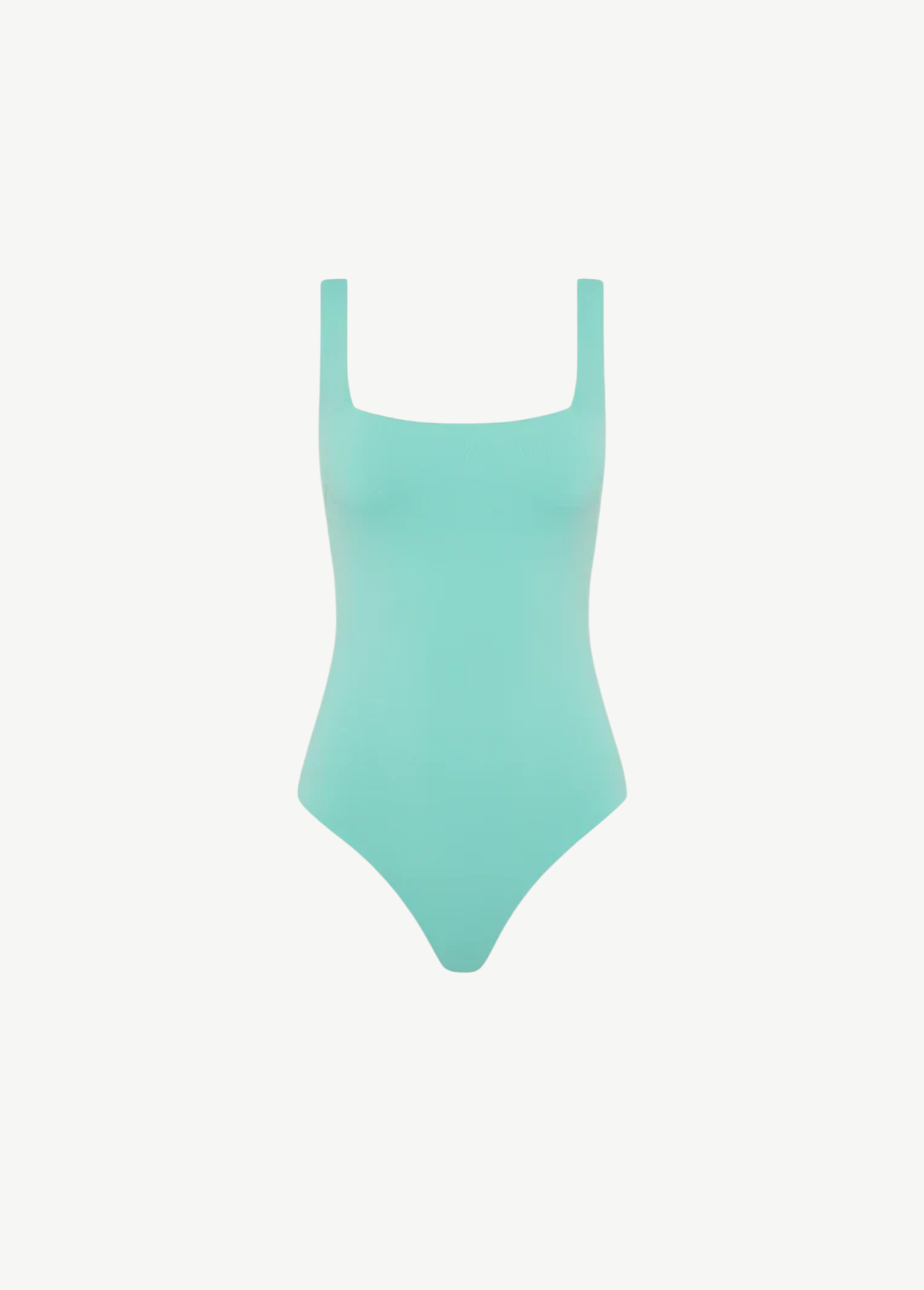 KABE SHOP INC Margot one piece swimsuit in mint green with a square neckline and sculpting fabric