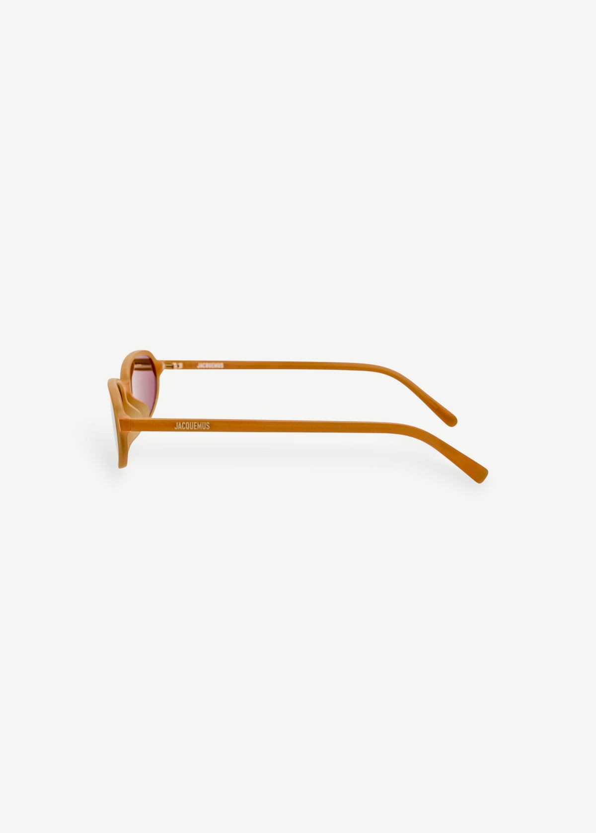 KABE SHOP INC Jacquemus Notte sunglasses in caramel acetate with an angular oval frame and light gold branding