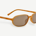 KABE SHOP INC Jacquemus Notte sunglasses in caramel acetate with an angular oval frame and brown lenses