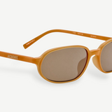 KABE SHOP INC Jacquemus Notte sunglasses in caramel acetate with an angular oval frame and brown lenses