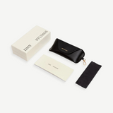 KABE SHOP INC Vivian sunglasses set including a black protective case, branded box, cleaning cloth, and documentation.