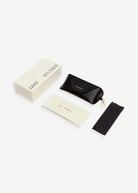 KABE SHOP INC Vivian sunglasses set including a black protective case, branded box, cleaning cloth, and documentation.