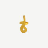 KABE SHOP INC Whichyi gold ring with a fluid organic ZENU inspired shape and textured finish