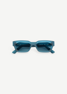 KABE Zed sunglasses featuring a retro-inspired blue translucent wraparound frame from the AKILA RAW collection